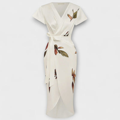 Satin Wickel-Kleid