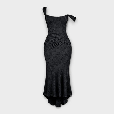 Renske - Langes Kleid mit Eleganten und Raffinierten Korsett
