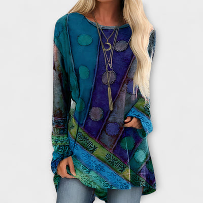Ethnic Print Blouse