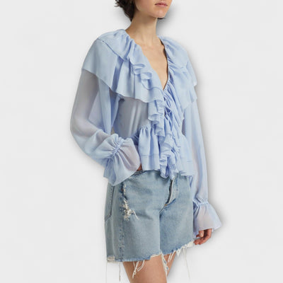 Martha Ruffle Shirt