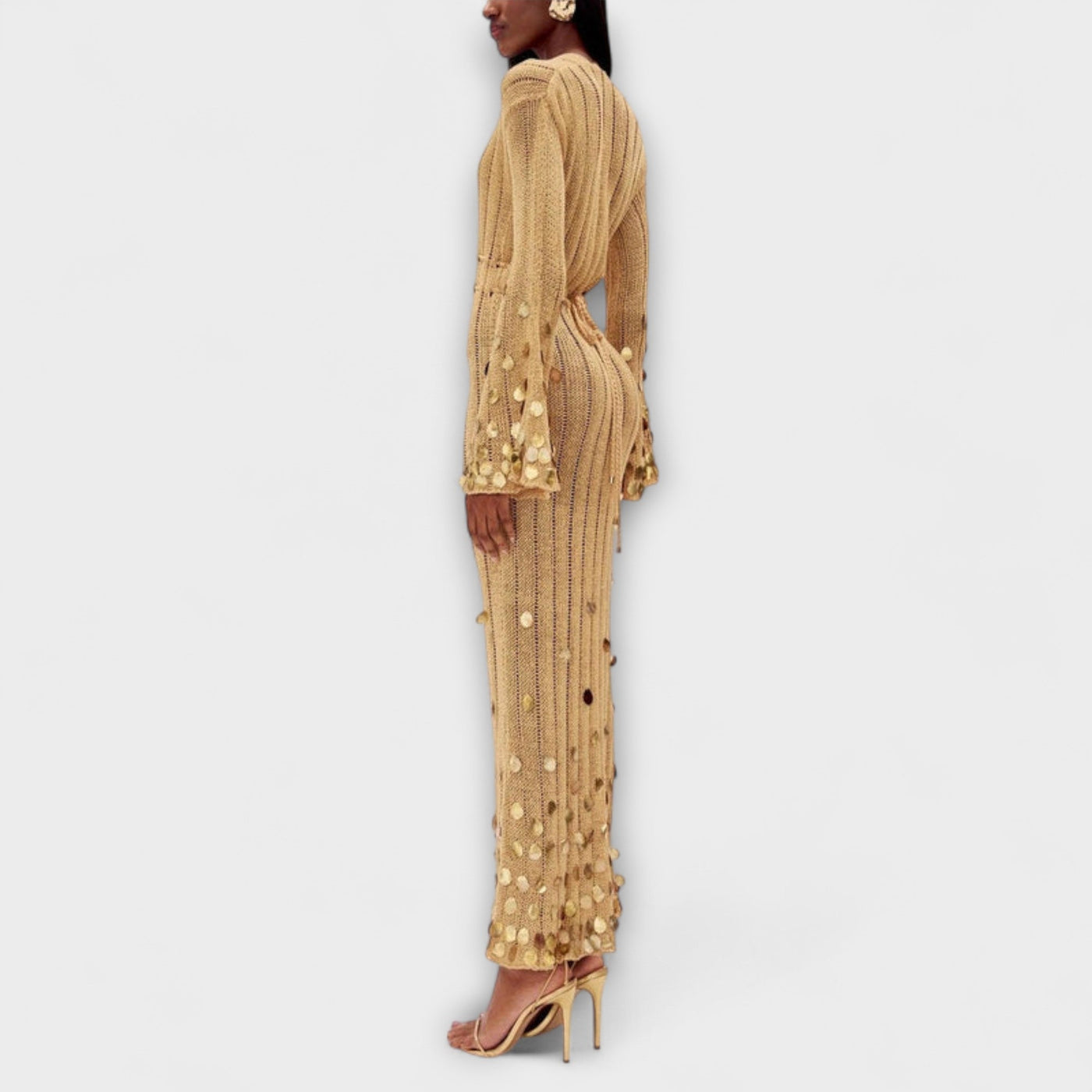 Kathleen Gold Dress