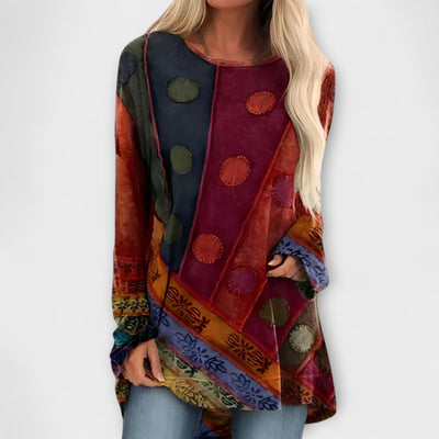 Ethnic Print Blouse