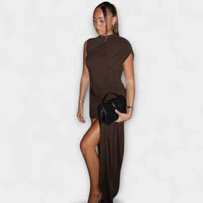 Lila Pleated Dress