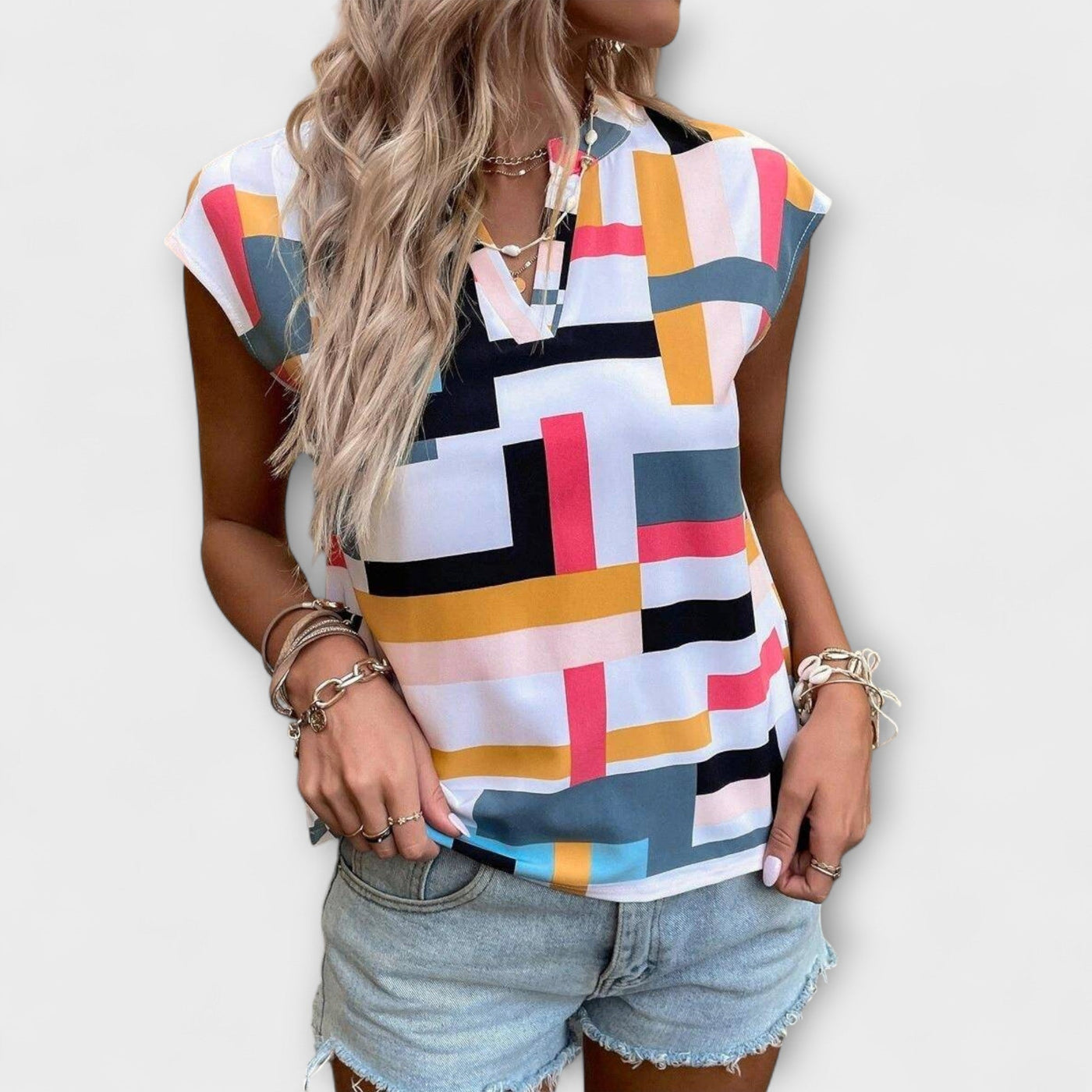 Chloe Short Sleeve Blouse