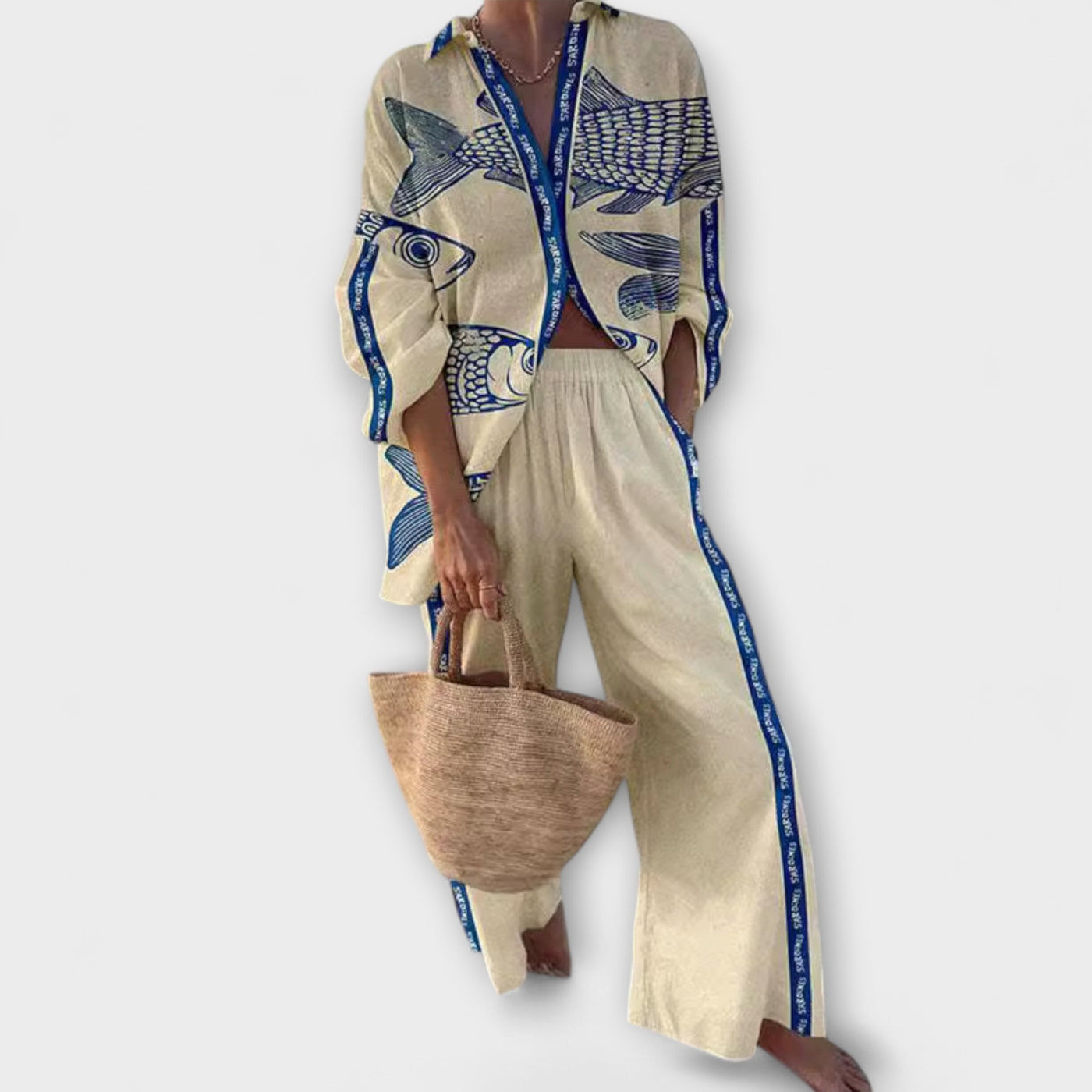 Yazette Fish-Print Look