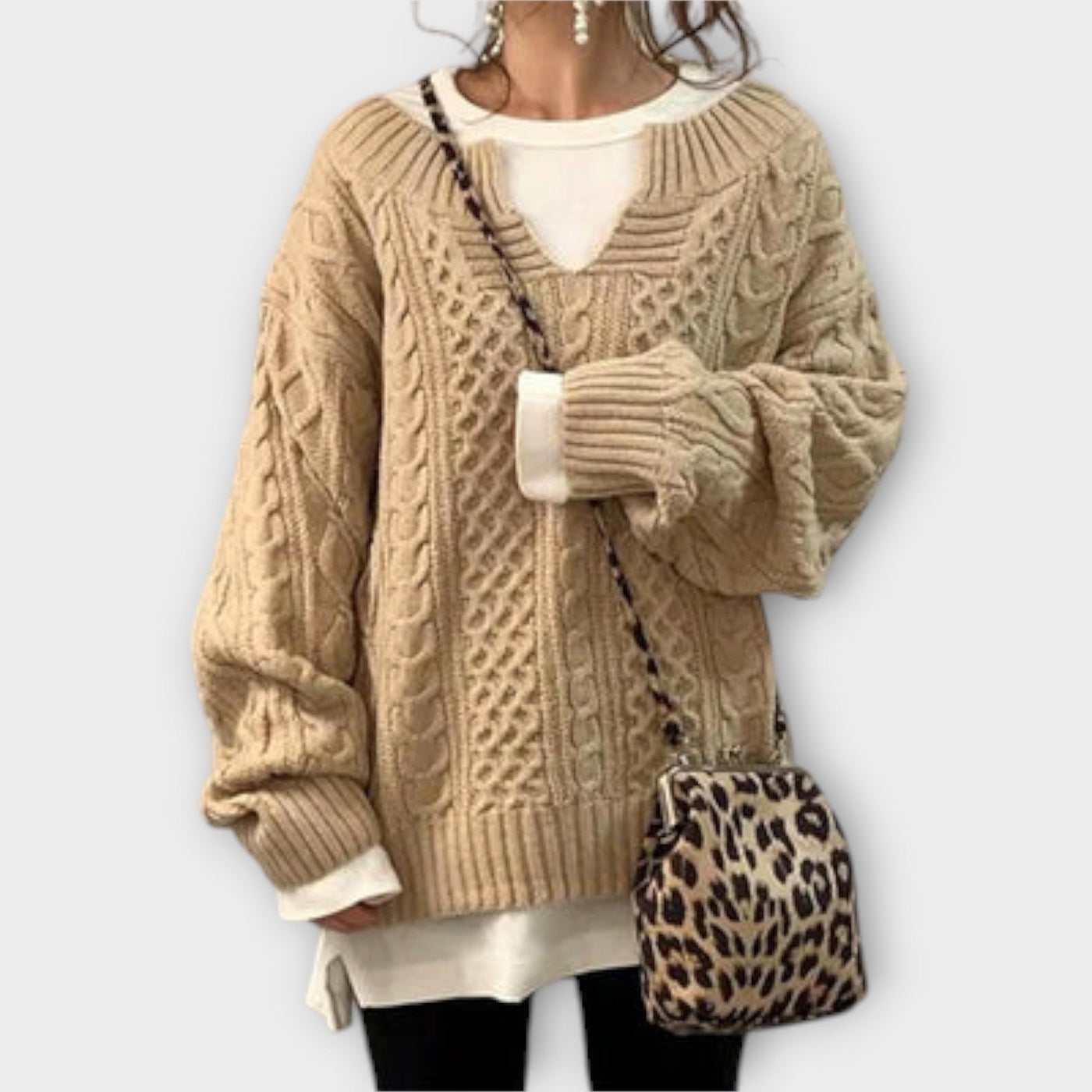 Oversized Cable Sweater