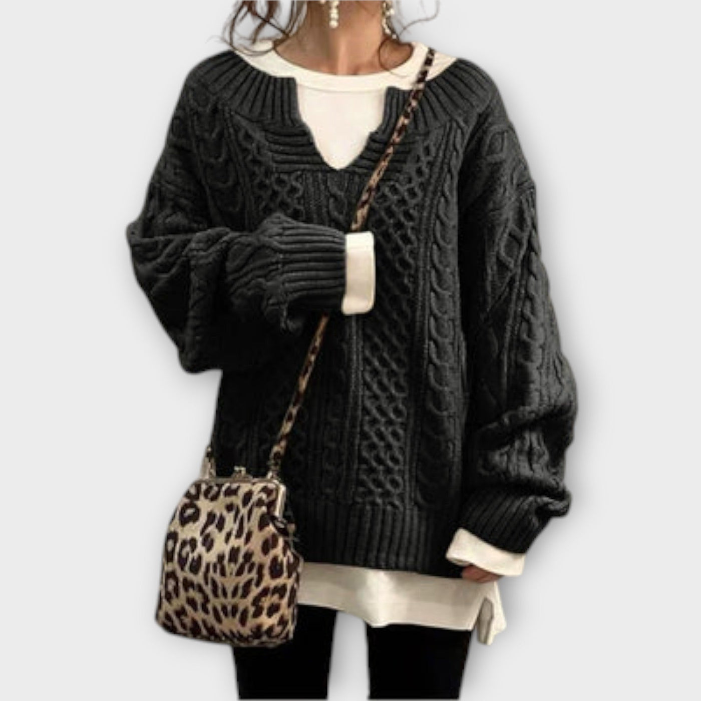 Oversized Cable Sweater