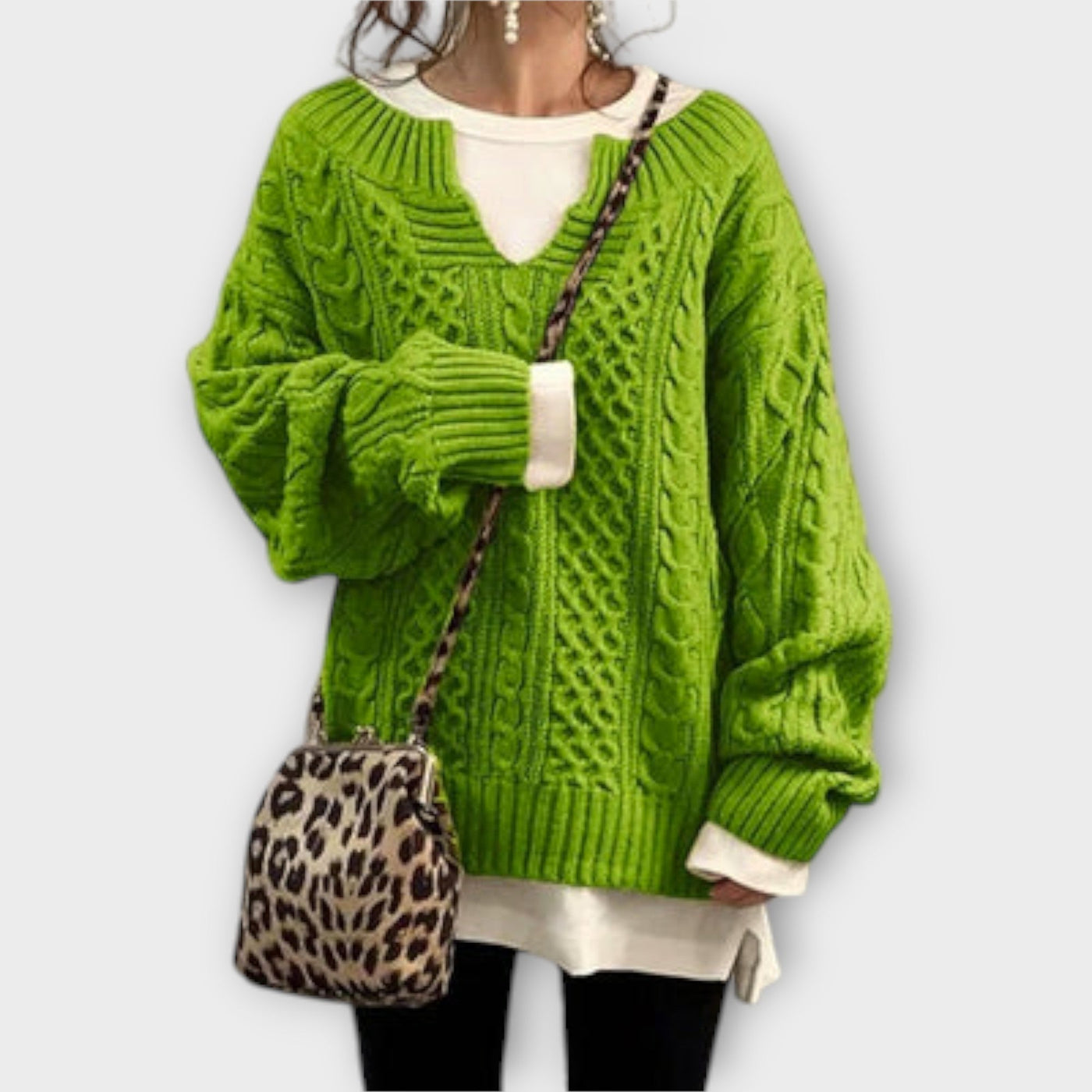 Oversized Cable Sweater