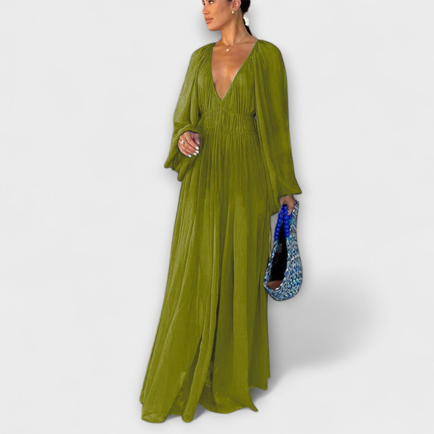 Pleated Long Sleeve