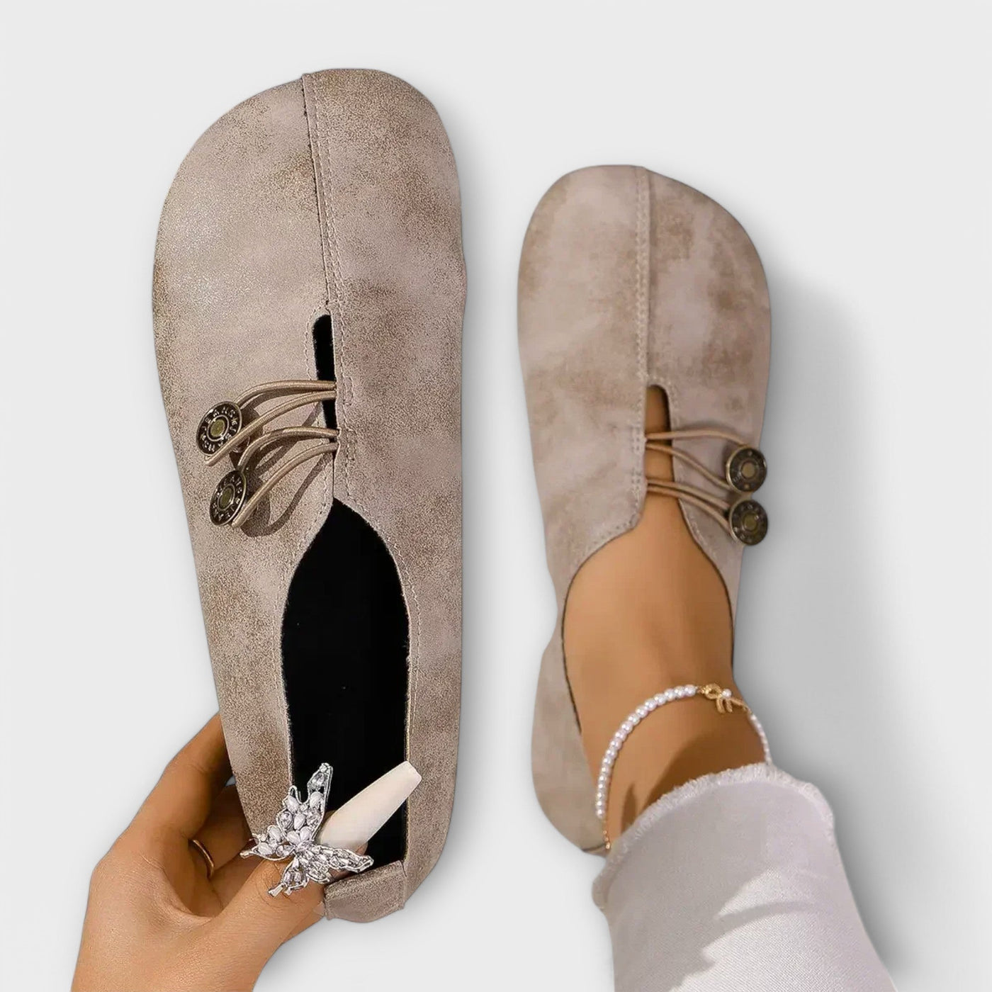 Noira Wildleder Loafer