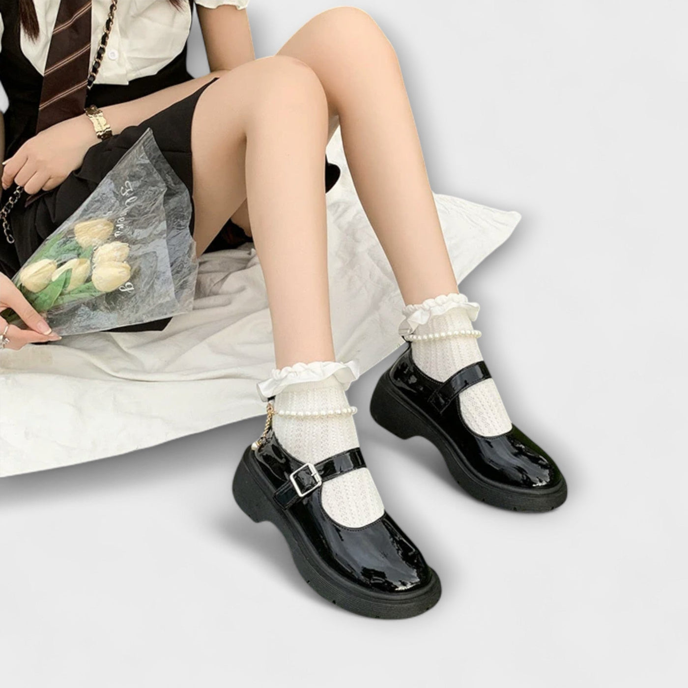 Pearl Mary Shoes