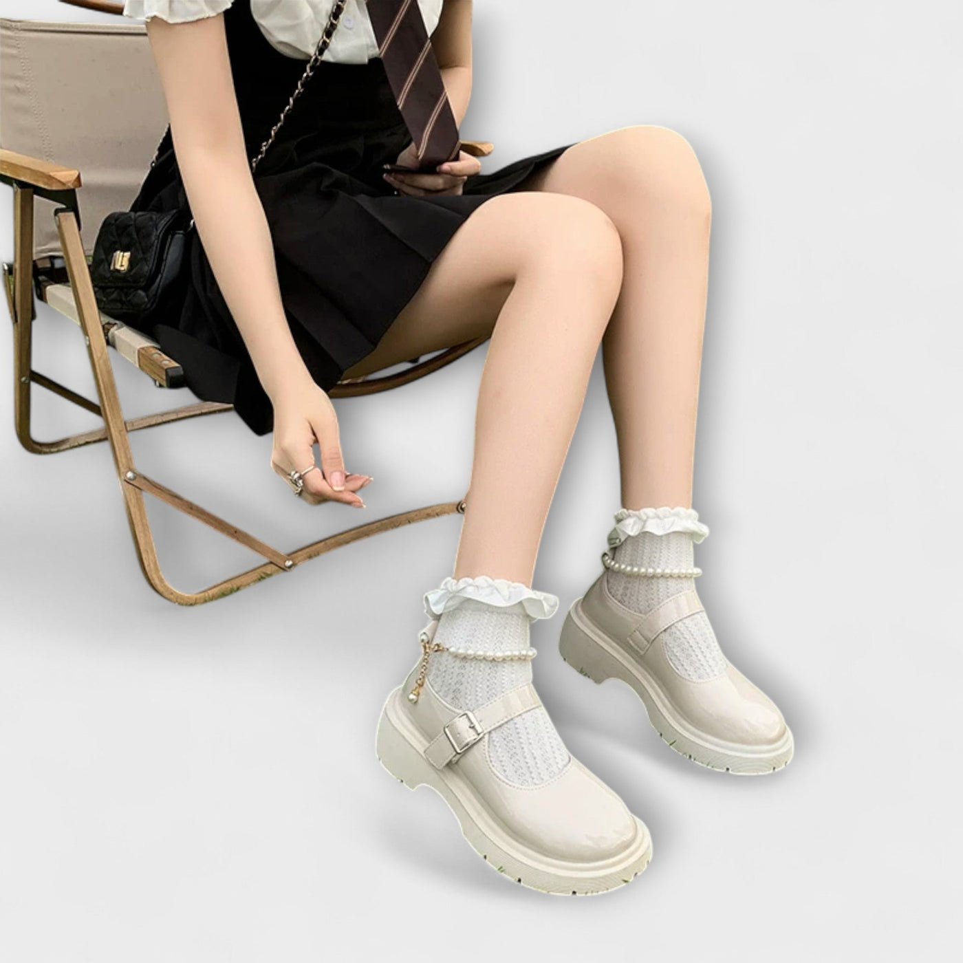 Pearl Mary Shoes