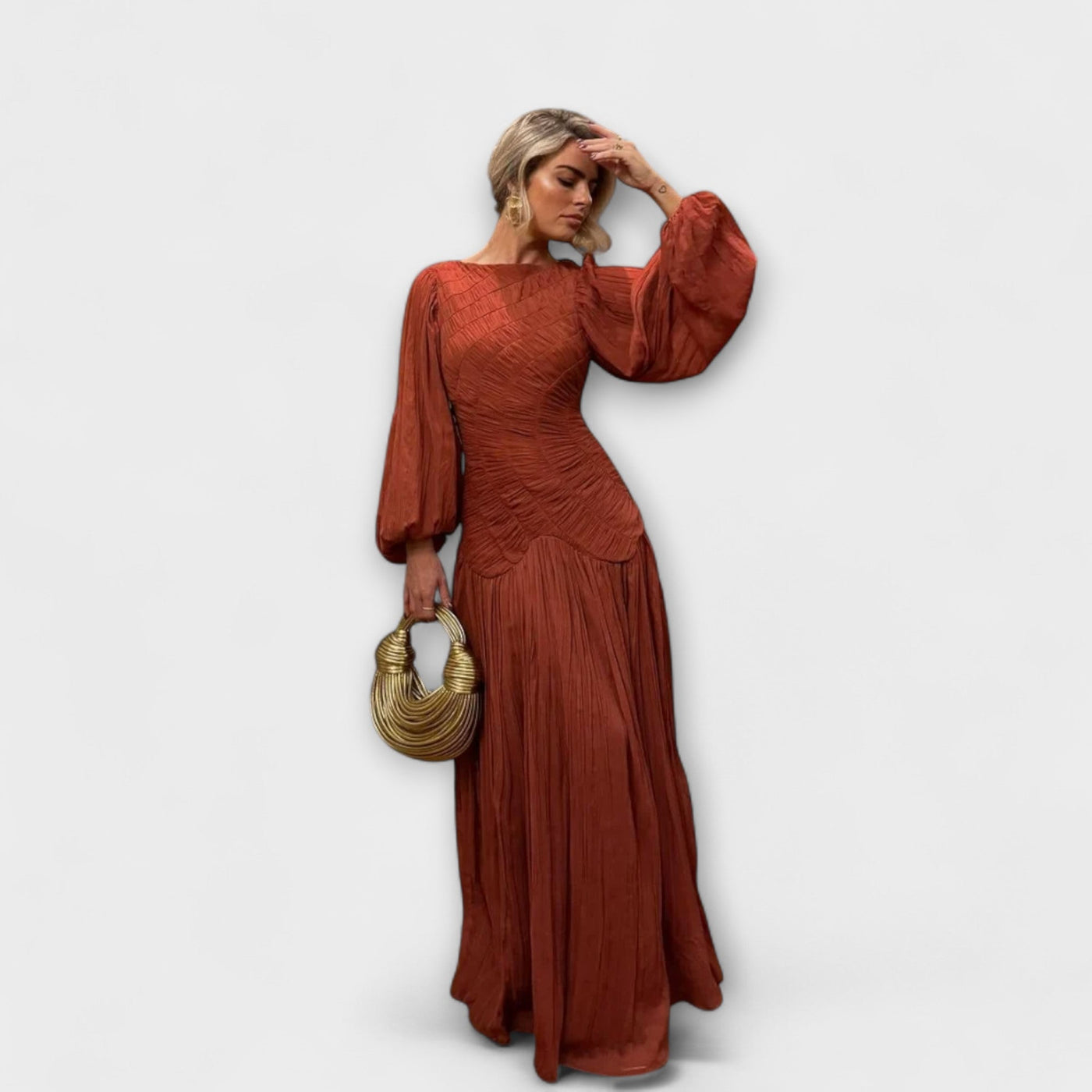 Pleated Long Sleeve