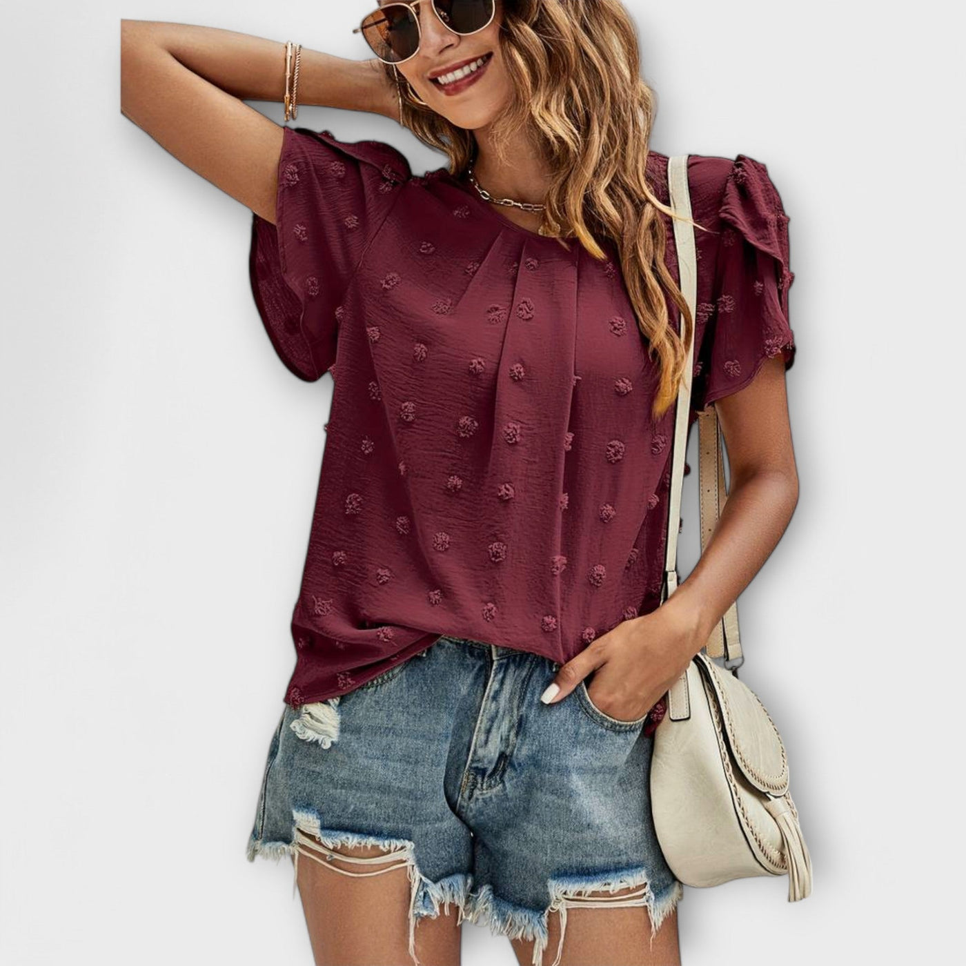 Charlotte Polka Dot Blouse