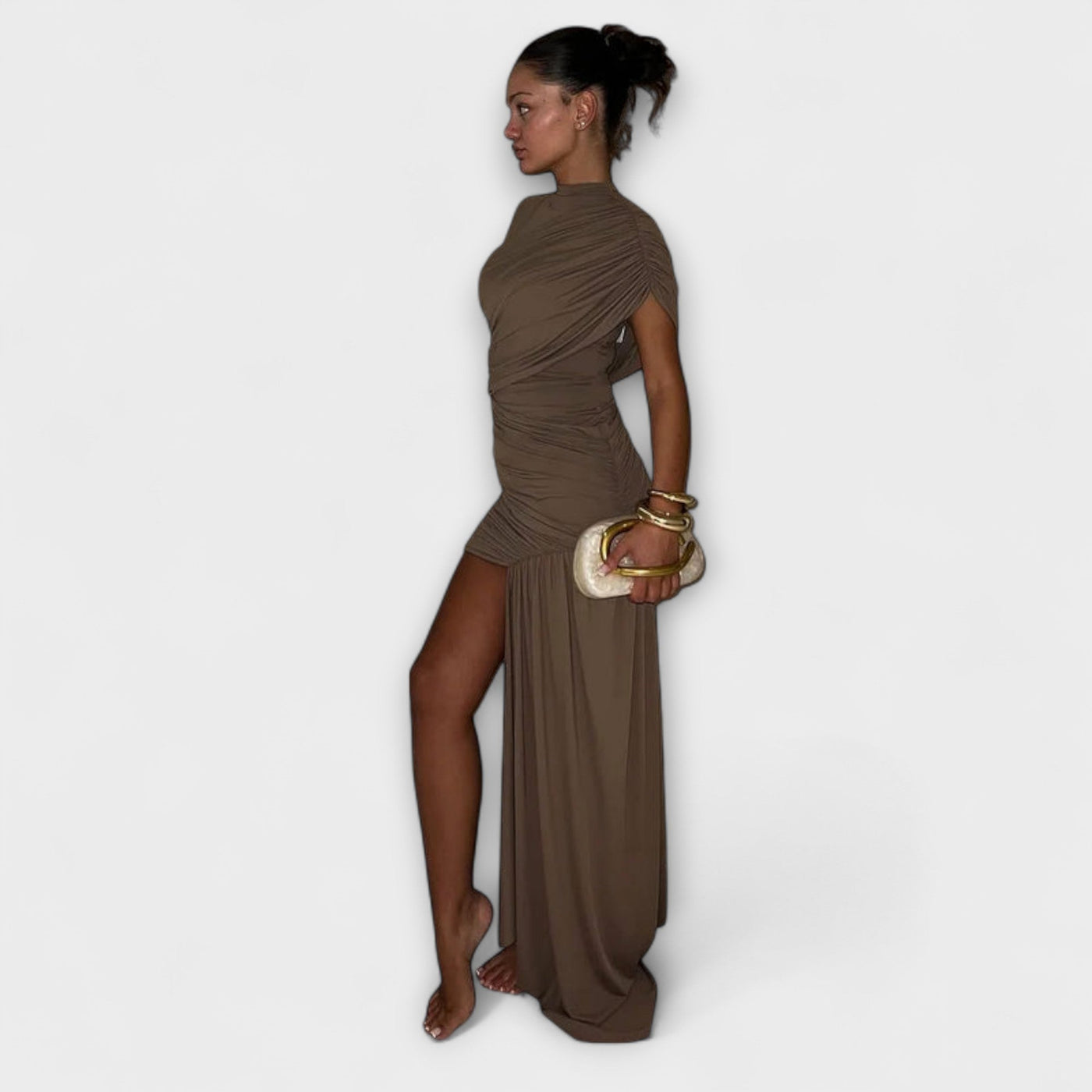 Lila Pleated Dress