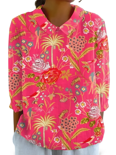 Megan™ Playful Patchwork Blouse
