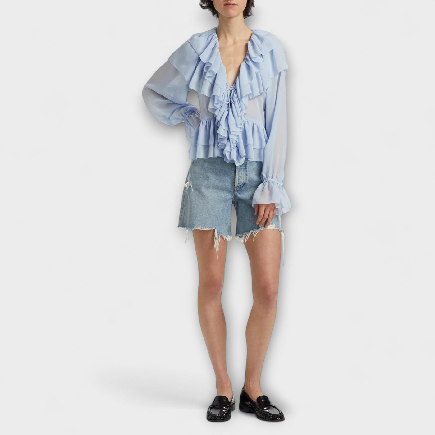 Martha Ruffle Shirt