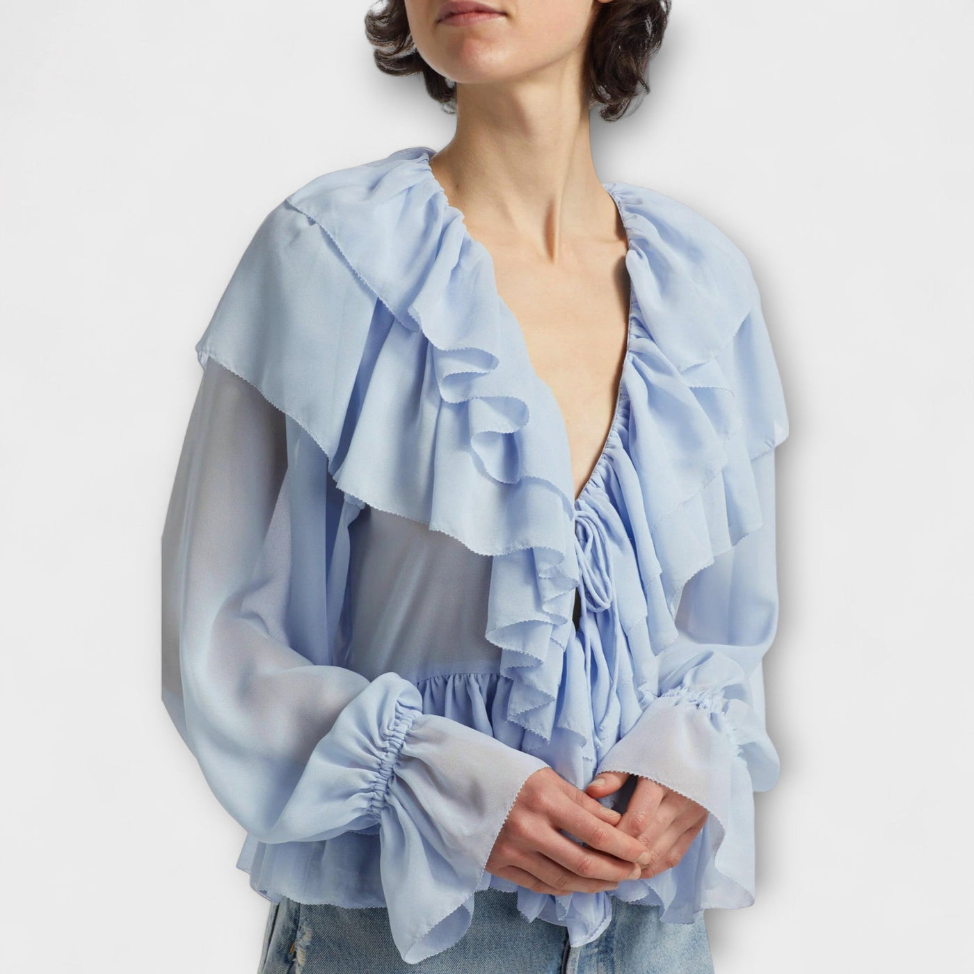 Martha Ruffle Shirt