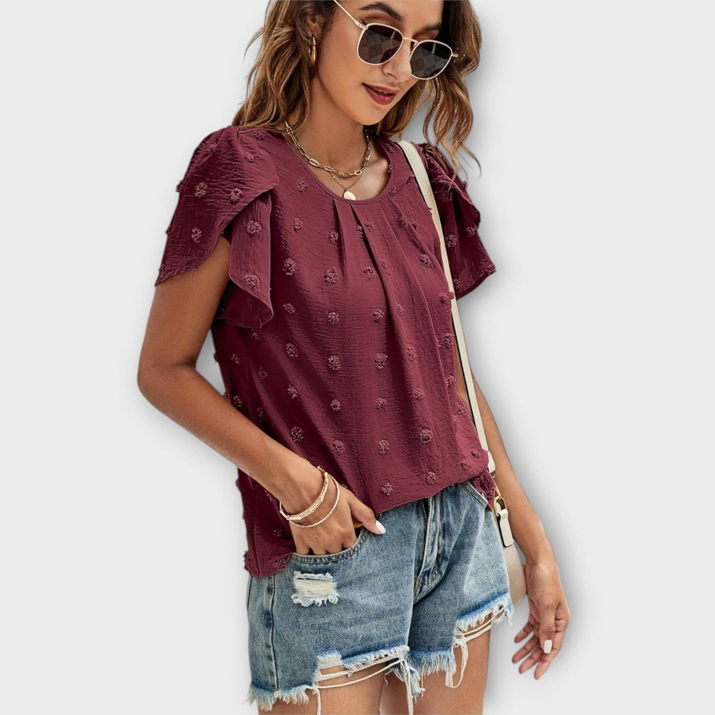 Charlotte Polka Dot Blouse